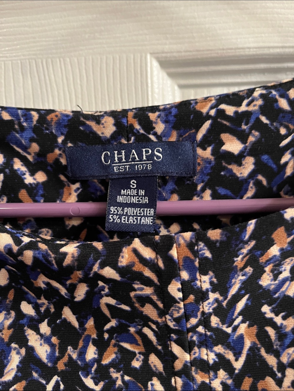 Chaps Cap Sleeve Dress - Picture 3 of 4
